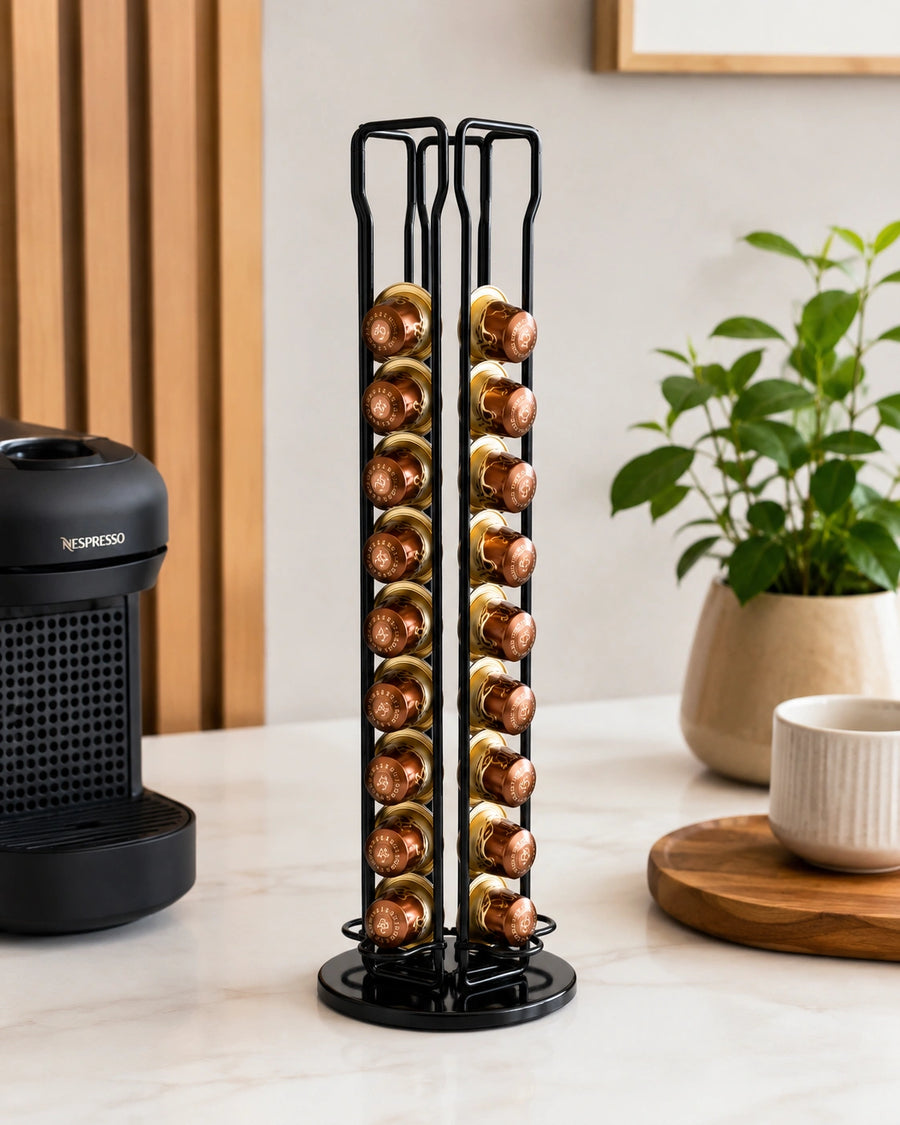 Suporte para Cápsulas de Café Giratório
