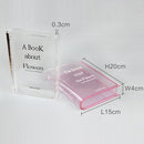 Vaso de Flor Acrílico Livro