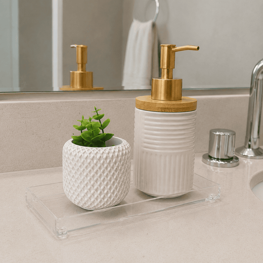 Bandeja Slim Acrílico – Lavabo, Banheiro e Porta-Joias