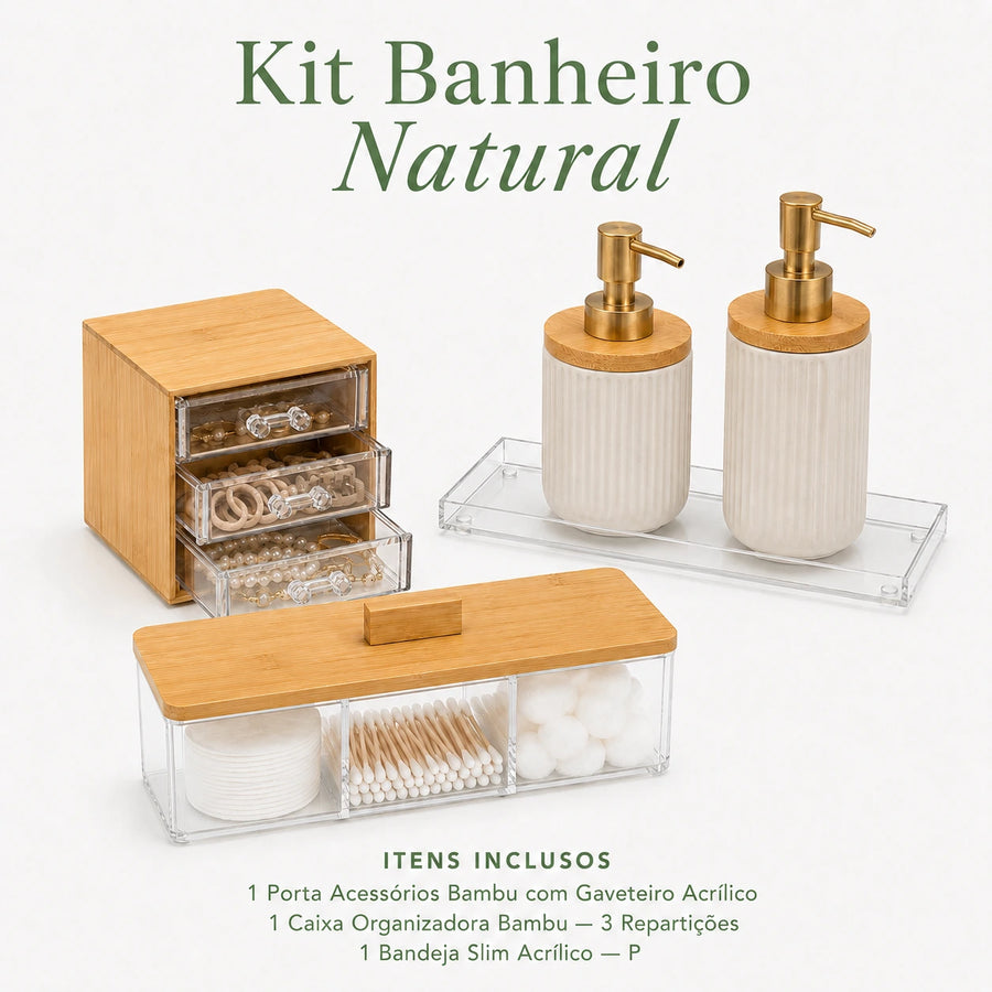 Kit Banheiro Natural Premium